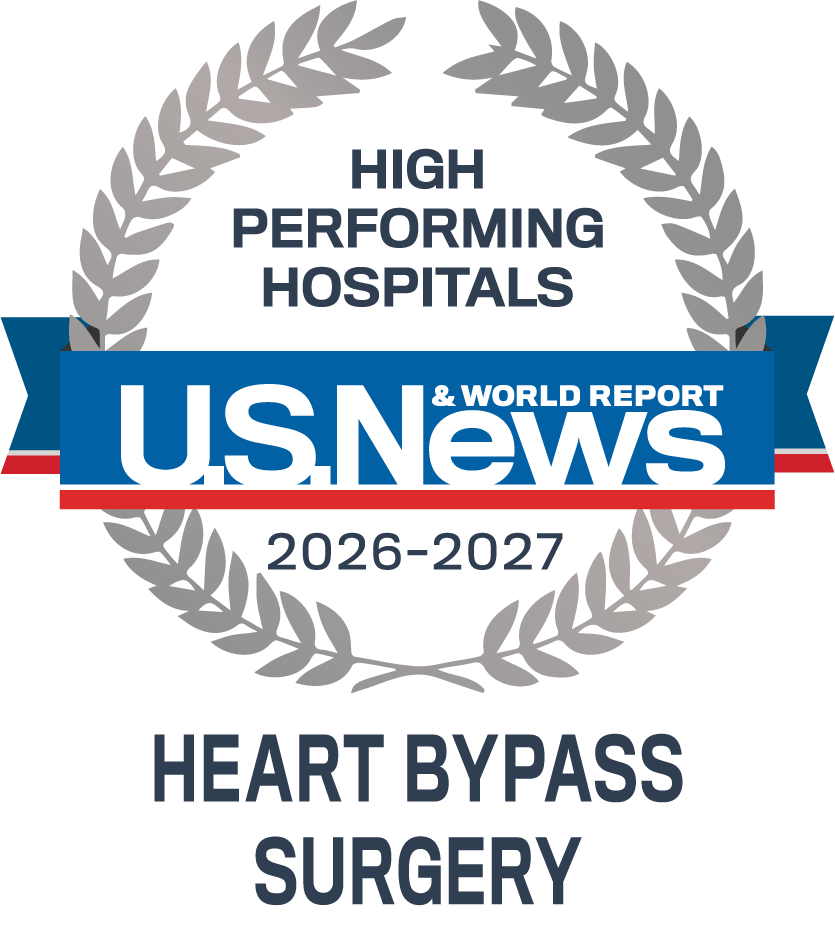 U.S. News badge for Heart Bypass Surgery