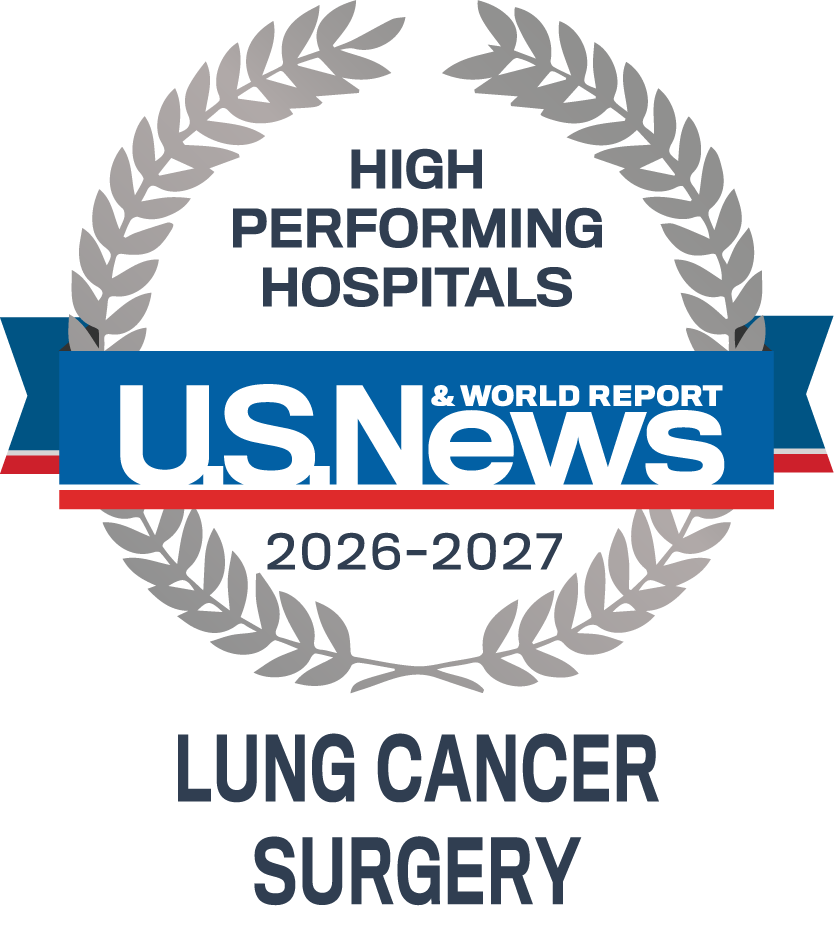 U.S. News badge for Lung Cancer Surgery