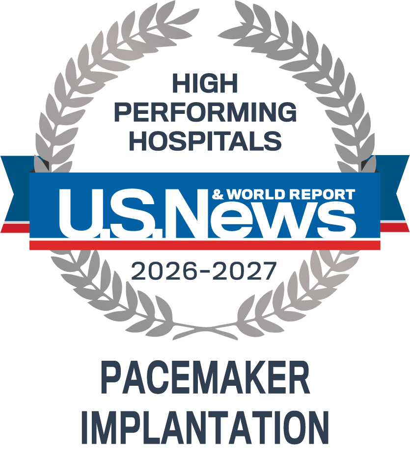 U.S. News badge for Pacemaker Implantation