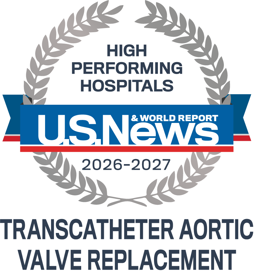 U.S. News badge for TAVR
