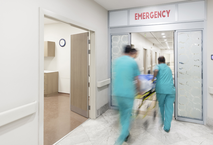 emergency room door