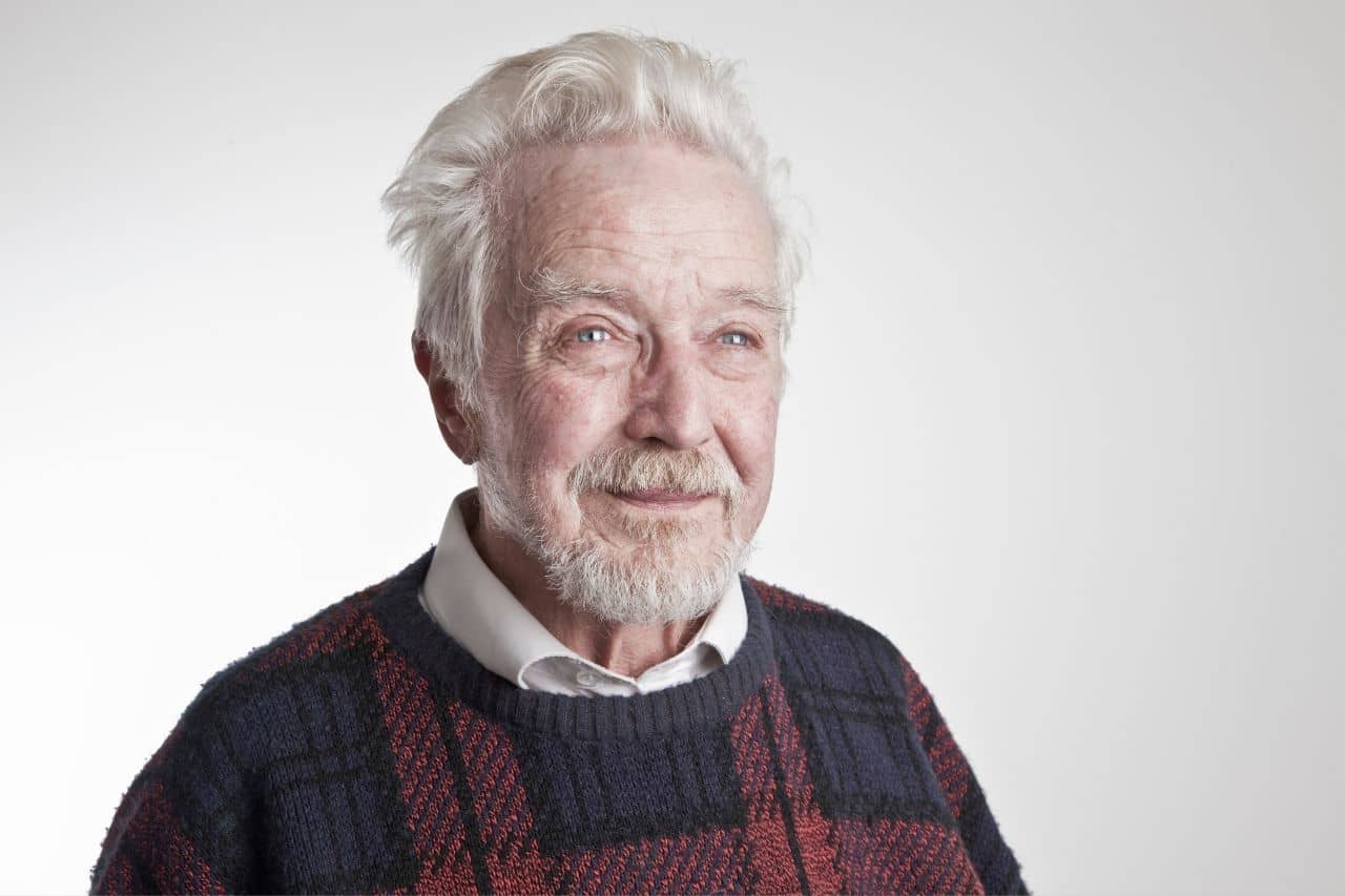 Old man in a sweater