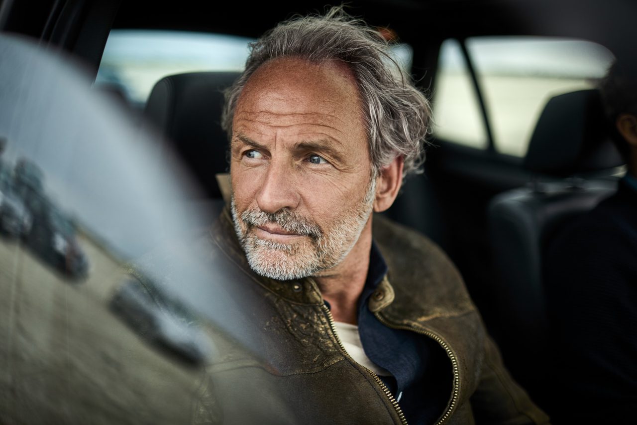 Man sitting in a car