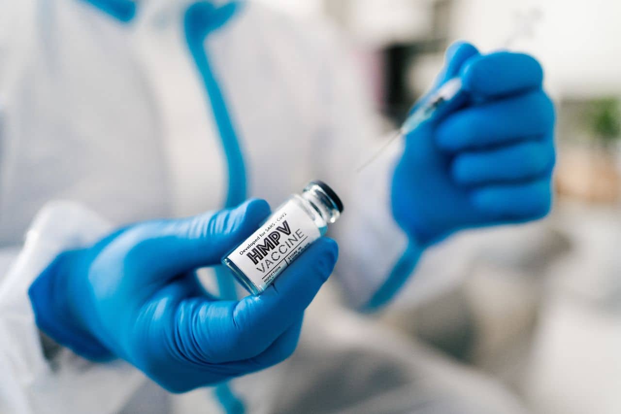 Doctor with HMPV Vaccine