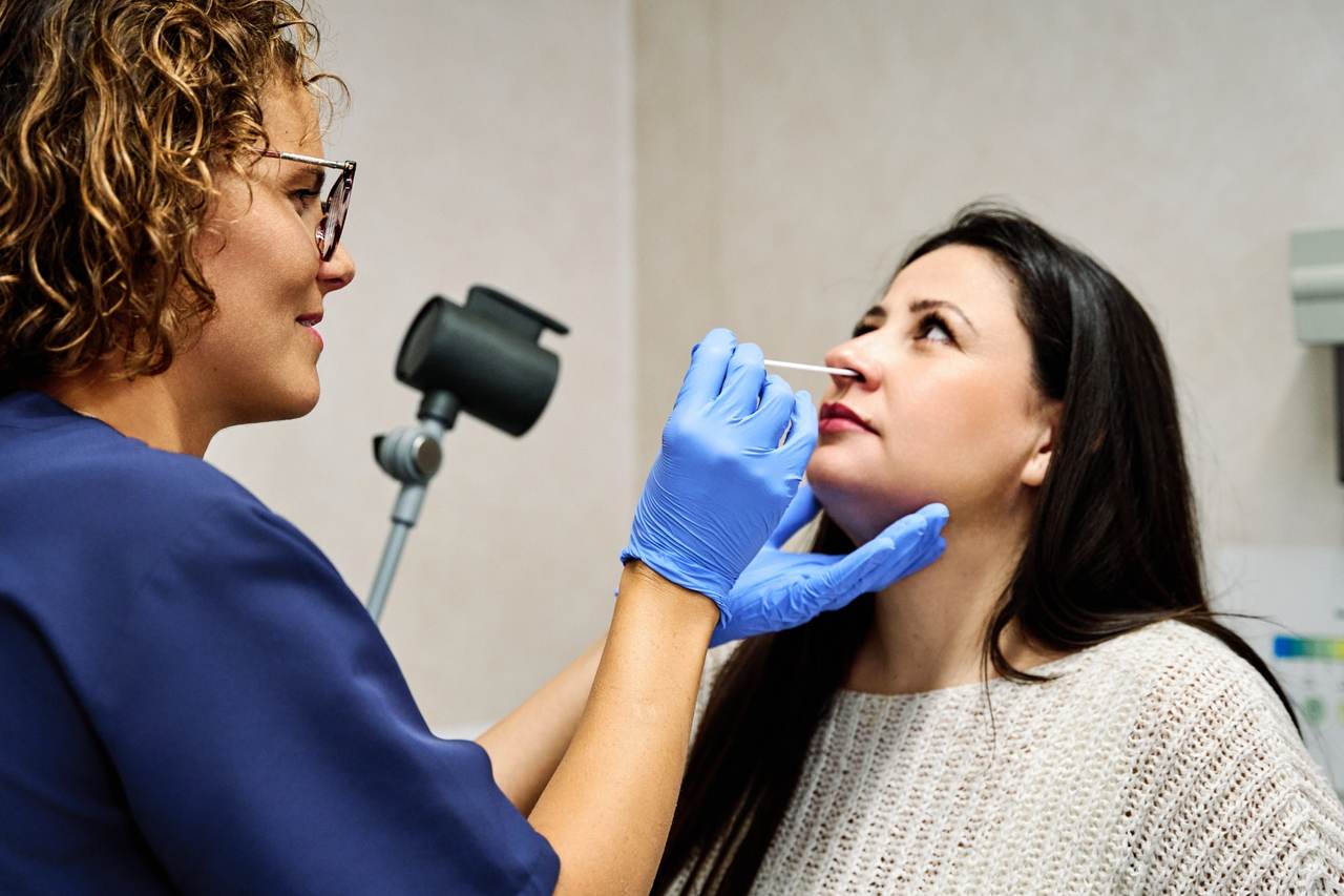 nasal swab test