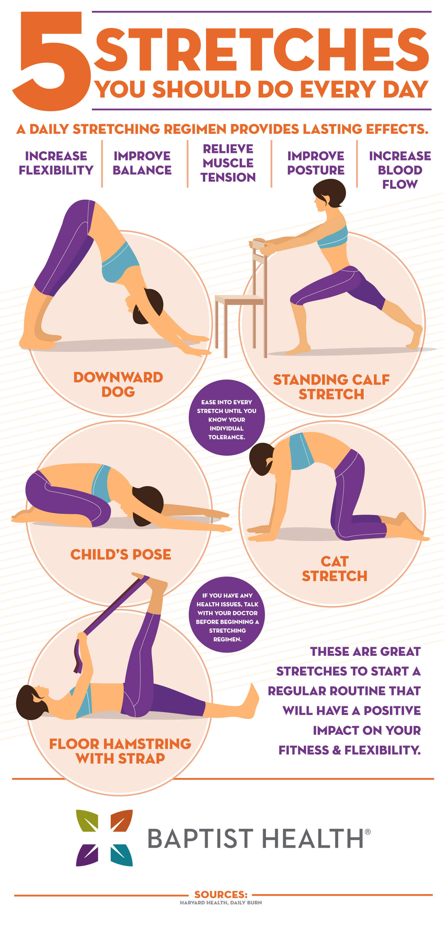 5 Stretches You Should Do Every Day - Baptist Health