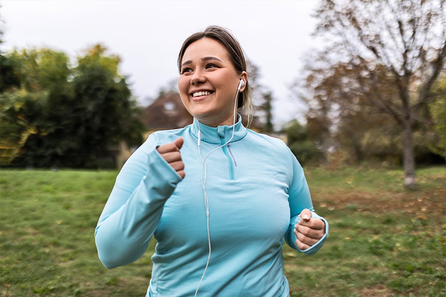 woman running