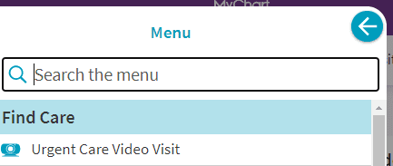Urgent Care video visit