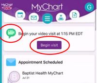 Tyto start video visit